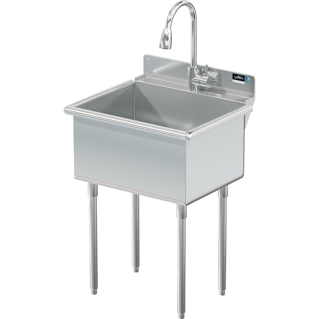 UTILITY SINK 24 X 18 W / PULL DOWN SPRAYER Griffin Products