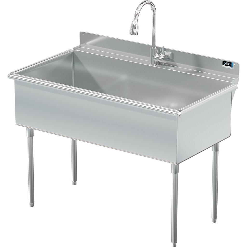 UTILITY SINK 48 X 24 W / PULL DOWN SPRAYER Griffin Products