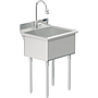 UTILITY SINK 24 X 18 W / PULL DOWN SPRAYER