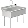 UTILITY SINK 48 X 24 W / PULL DOWN SPRAYER