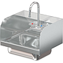 COMAL 14 X 10 X 5 HANDSINK WITH WALL FAUCET END SPLASH LEFT AND RIGHT